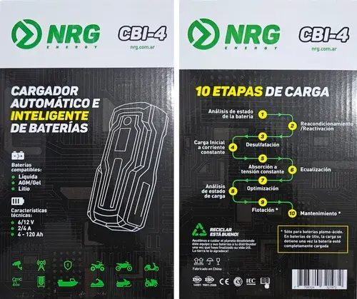 Cargador/Mantenedor NRG CBI-4