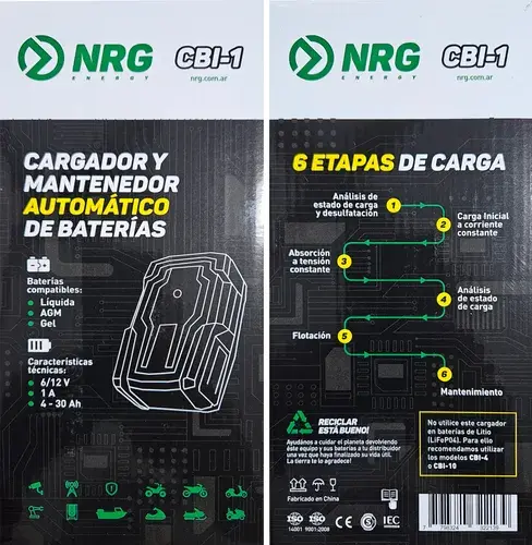 Cargador/Mantenedor NRG CBI-1