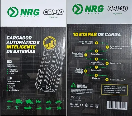 Cargador/Mantenedor NRG CBI-10