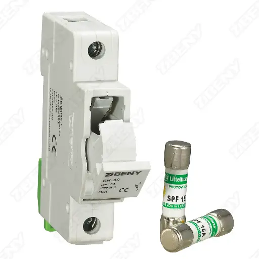 Portafusibles 10X38 mm ZJBeny BR-30 DC