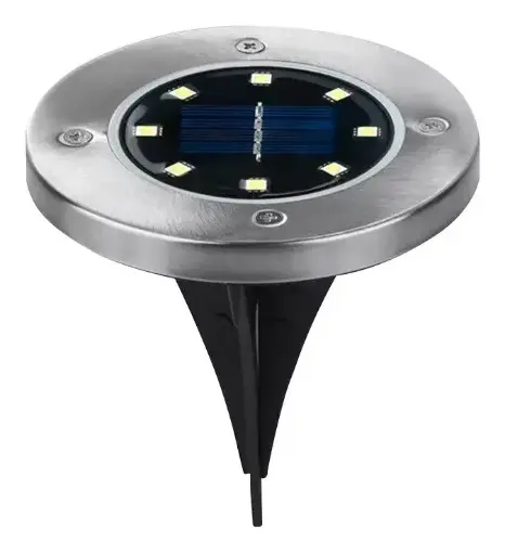 Lampara de tierra solar 8 LED Etheos